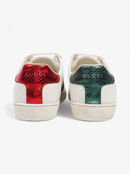 Gucci Ace Embroidered Bee Sneakers White / Green / Red Leather EU 37 UK 4