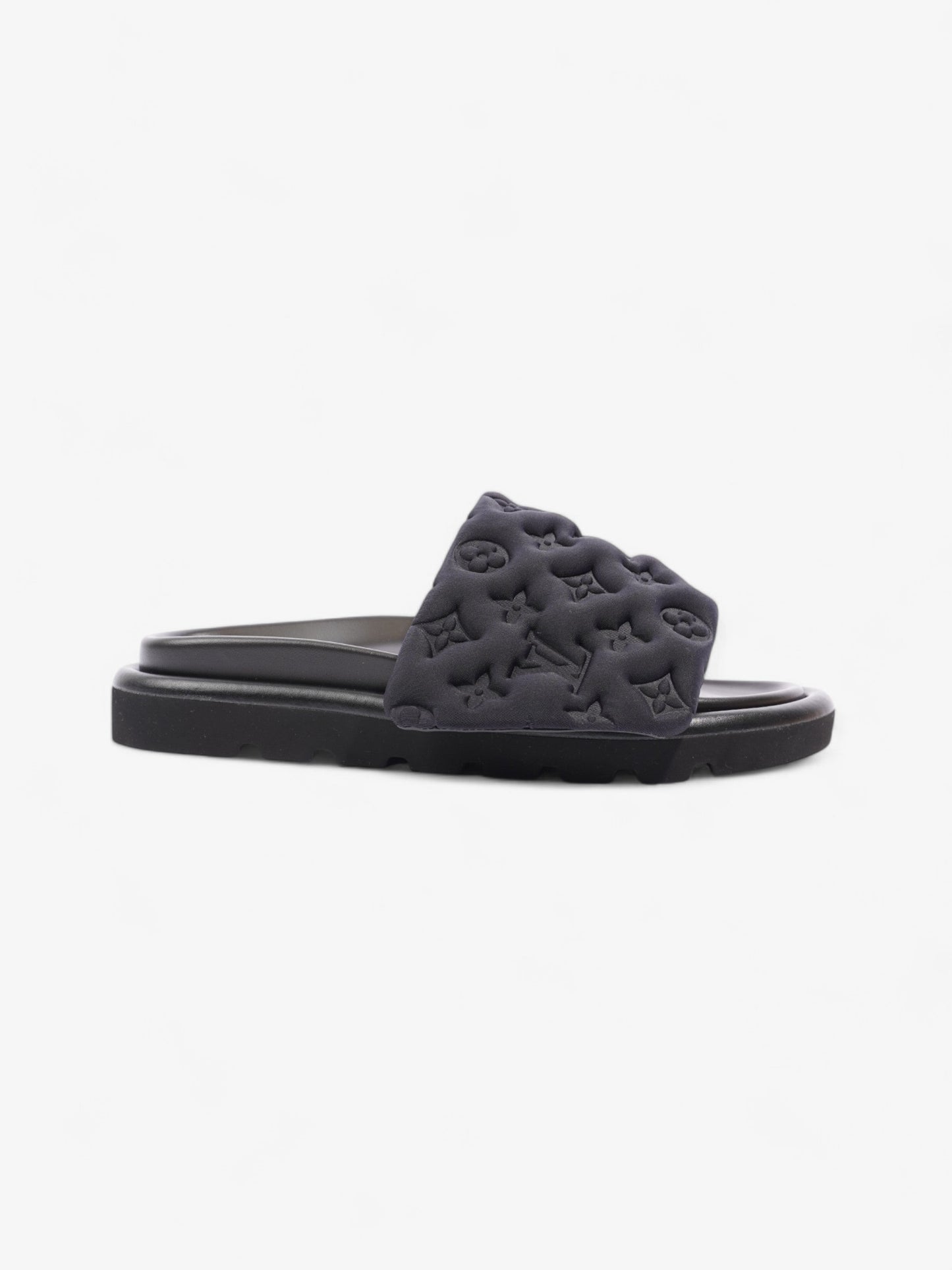 Louis Vuitton Pool Pillow Flat Comfort Mule Black Monogram Nylon EU 39 UK 6