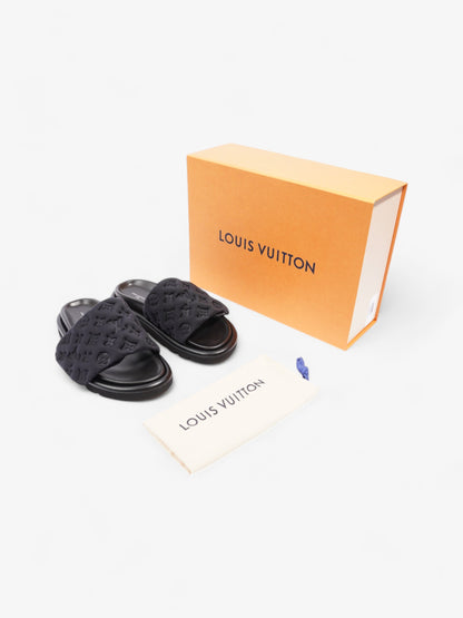 Louis Vuitton Pool Pillow Flat Comfort Mule Black Monogram Nylon EU 39 UK 6