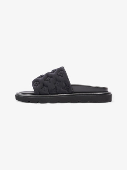 Louis Vuitton Pool Pillow Flat Comfort Mule Black Monogram Nylon EU 39 UK 6