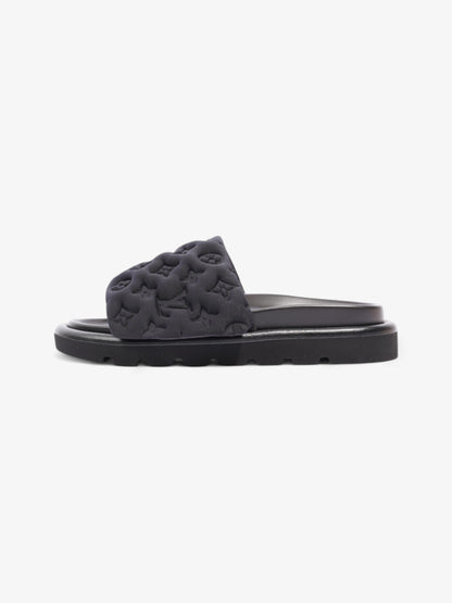 Louis Vuitton Pool Pillow Flat Comfort Mule Black Monogram Nylon EU 39 UK 6