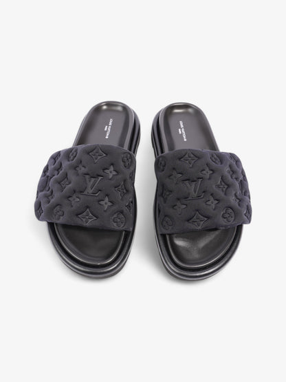 Louis Vuitton Pool Pillow Flat Comfort Mule Black Monogram Nylon EU 39 UK 6