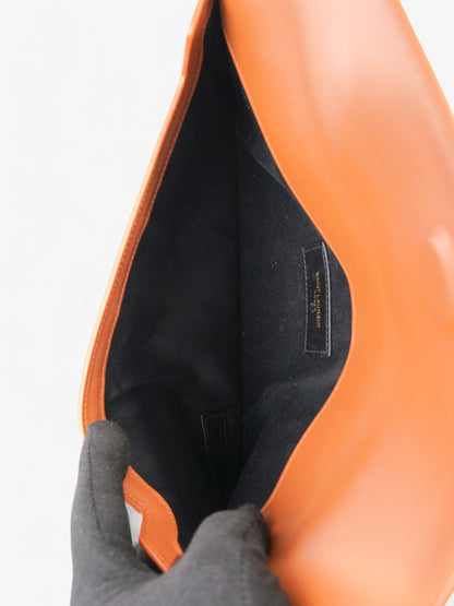 Saint Laurent Uptown Clutch Natural Beige / Brown Canvas