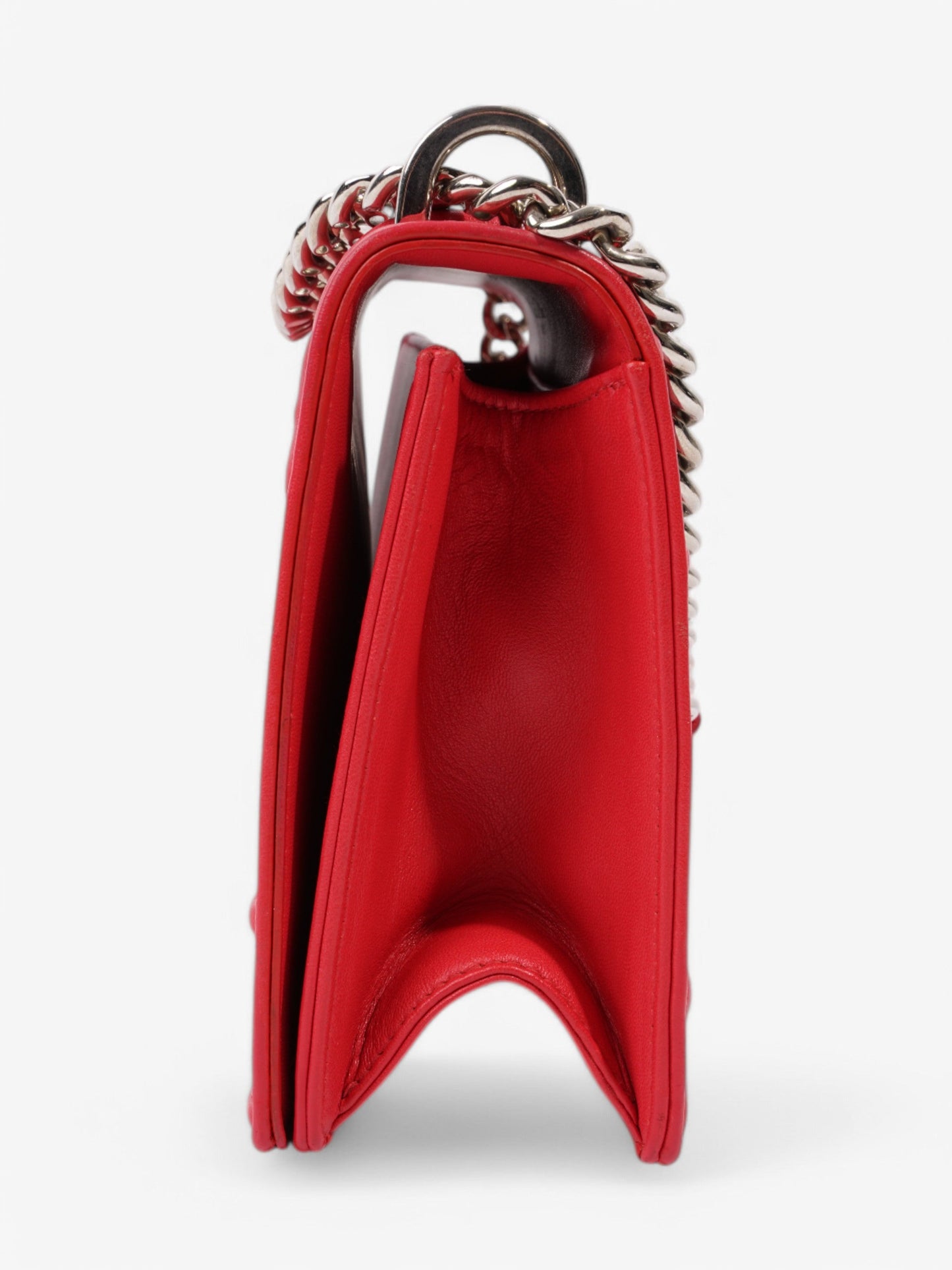 Christian Dior Diorama Red Calfskin Leather Medium