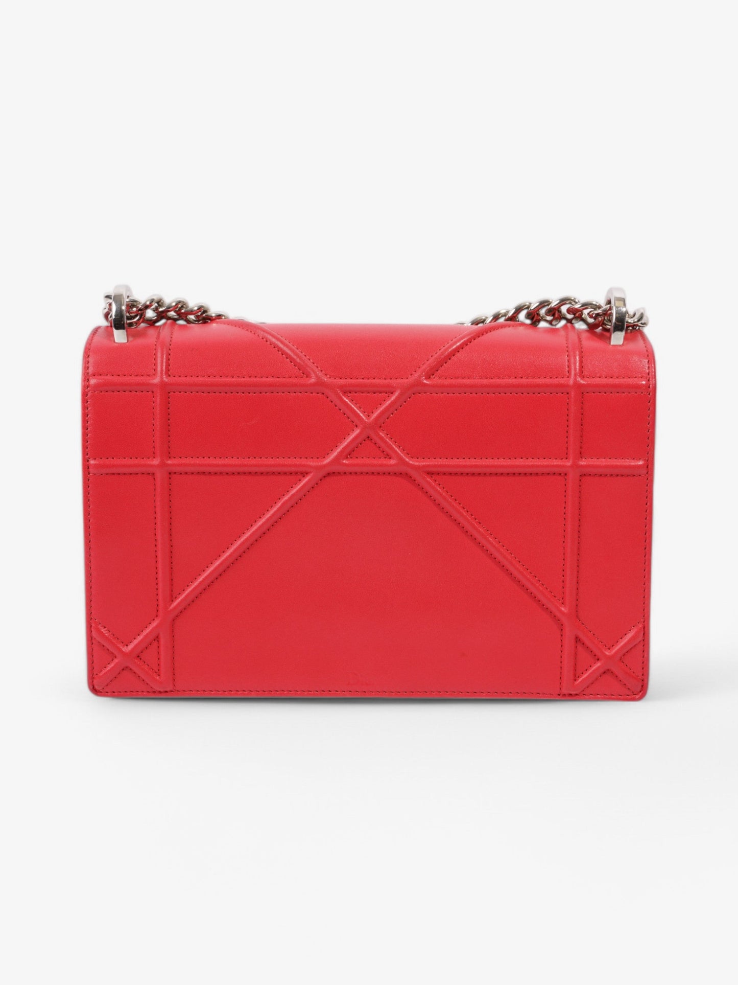 Christian Dior Diorama Red Calfskin Leather Medium