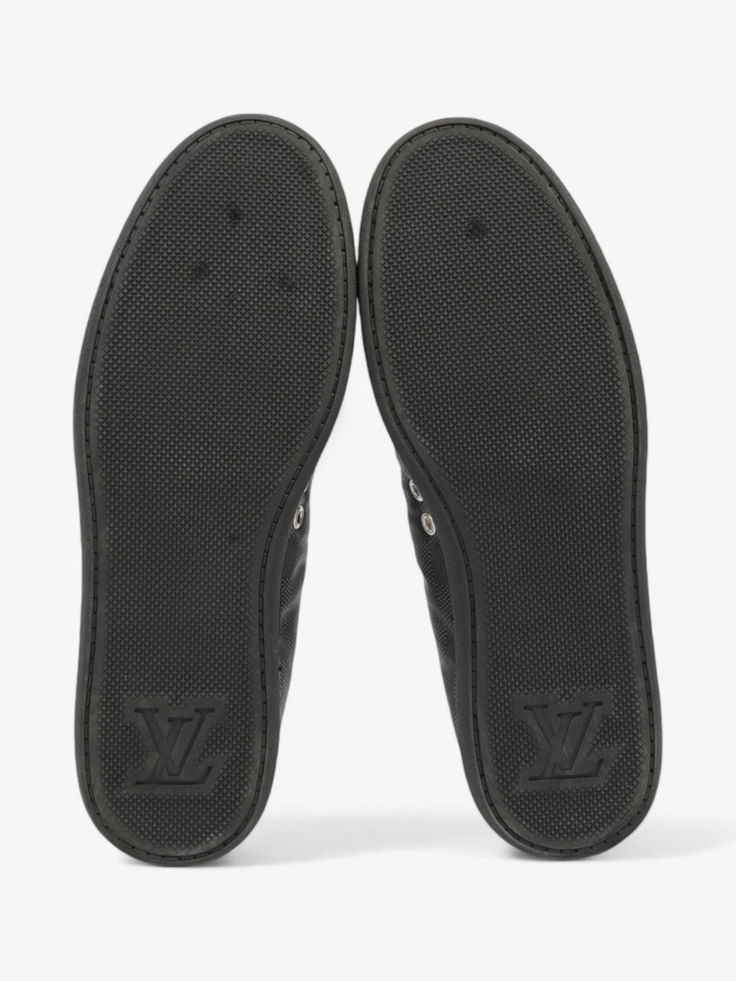 Louis Vuitton Match Up Damier Sneakers Black / White Canvas EU 42 UK 8