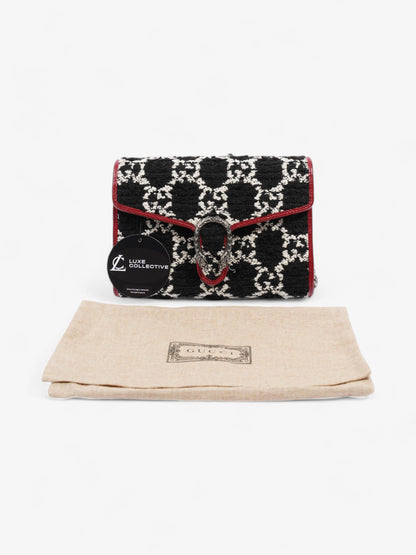 Gucci Dionysus Chain Wallet Black / Red / White Tweed