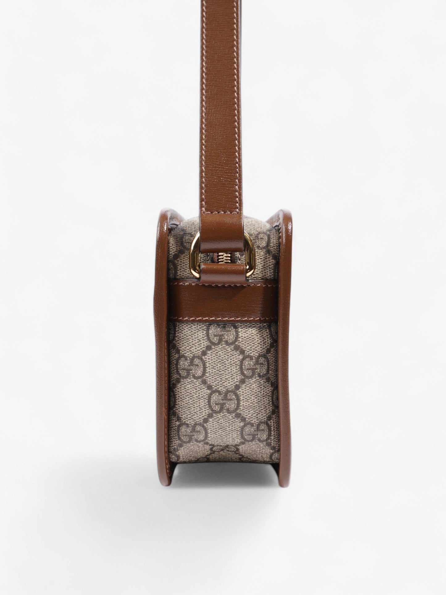 Gucci Interlocking G Messenger GG Supreme / Brown Coated Canvas Mini