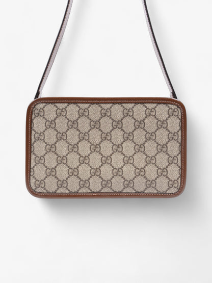 Gucci Interlocking G Messenger GG Supreme / Brown Coated Canvas Mini