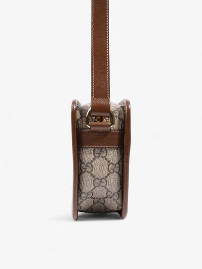Gucci Interlocking G Messenger GG Supreme / Brown Coated Canvas Mini