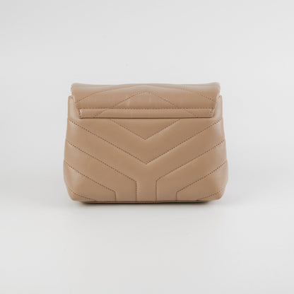 Saint Laurent Toy Lou Lou Beige Crossbody Bag
