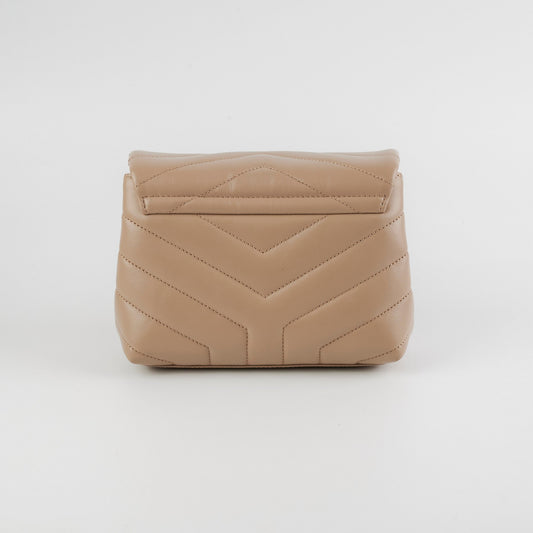 Saint Laurent Toy Lou Lou Beige Crossbody Bag