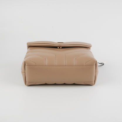 Saint Laurent Toy Lou Lou Beige Crossbody Bag