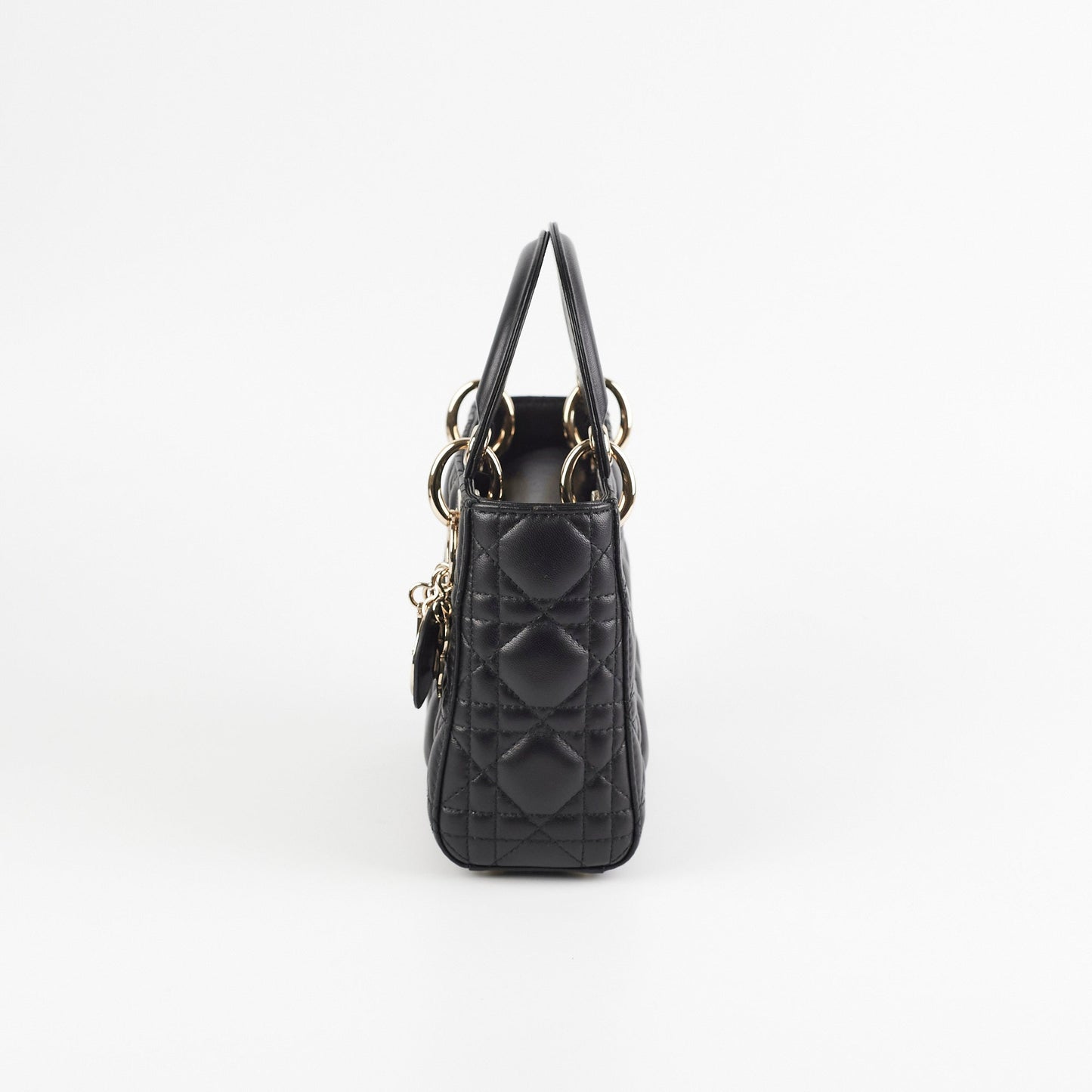 Mini Lady Dior Black Lambskin
