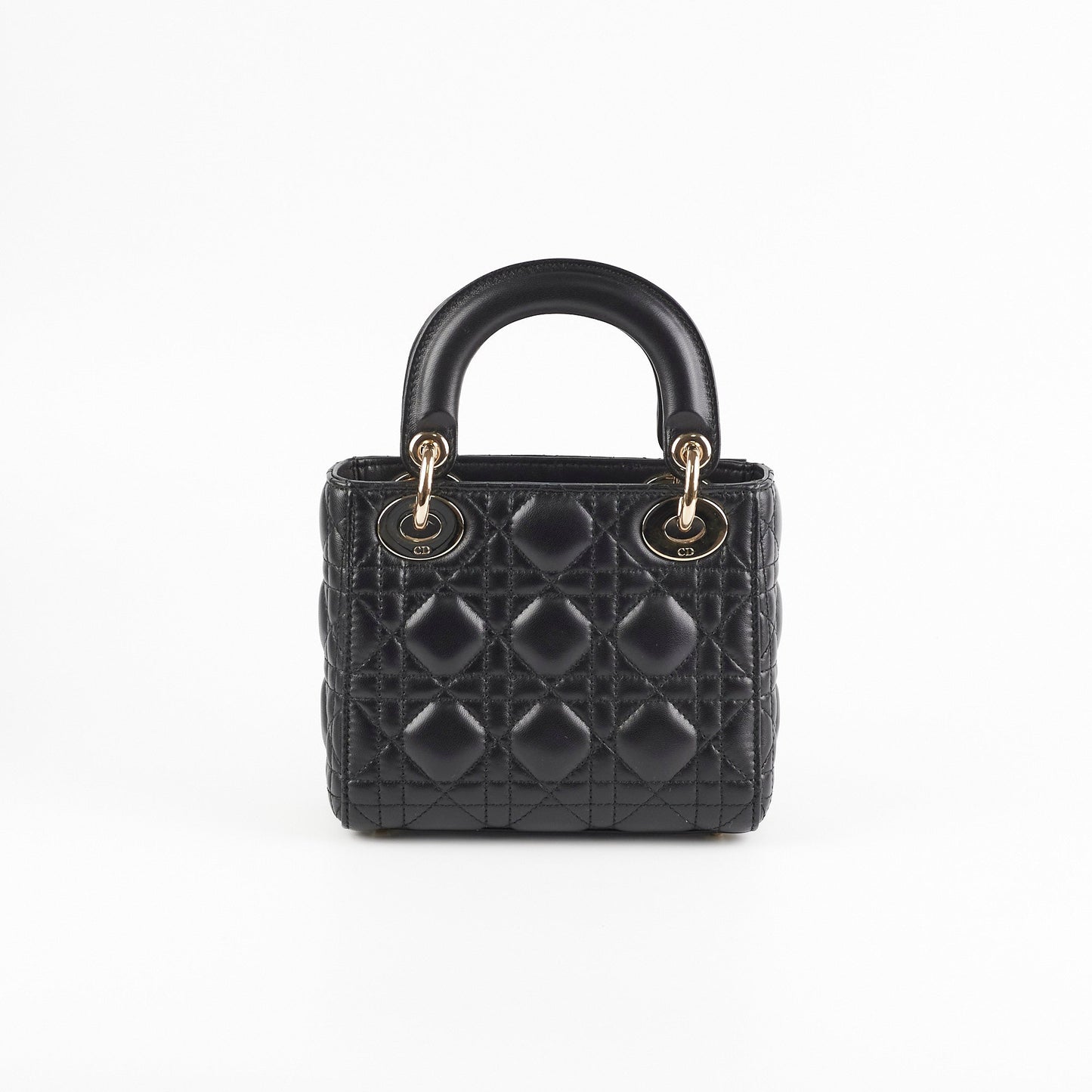 Mini Lady Dior Black Lambskin