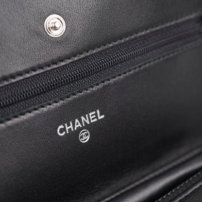 Chanel Lambskin Black Wallet On Chain WOC
