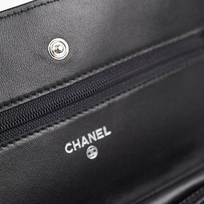 Chanel Lambskin Black Wallet On Chain WOC