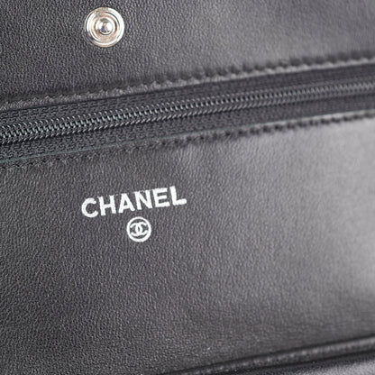 Chanel Lambskin Black Wallet On Chain WOC