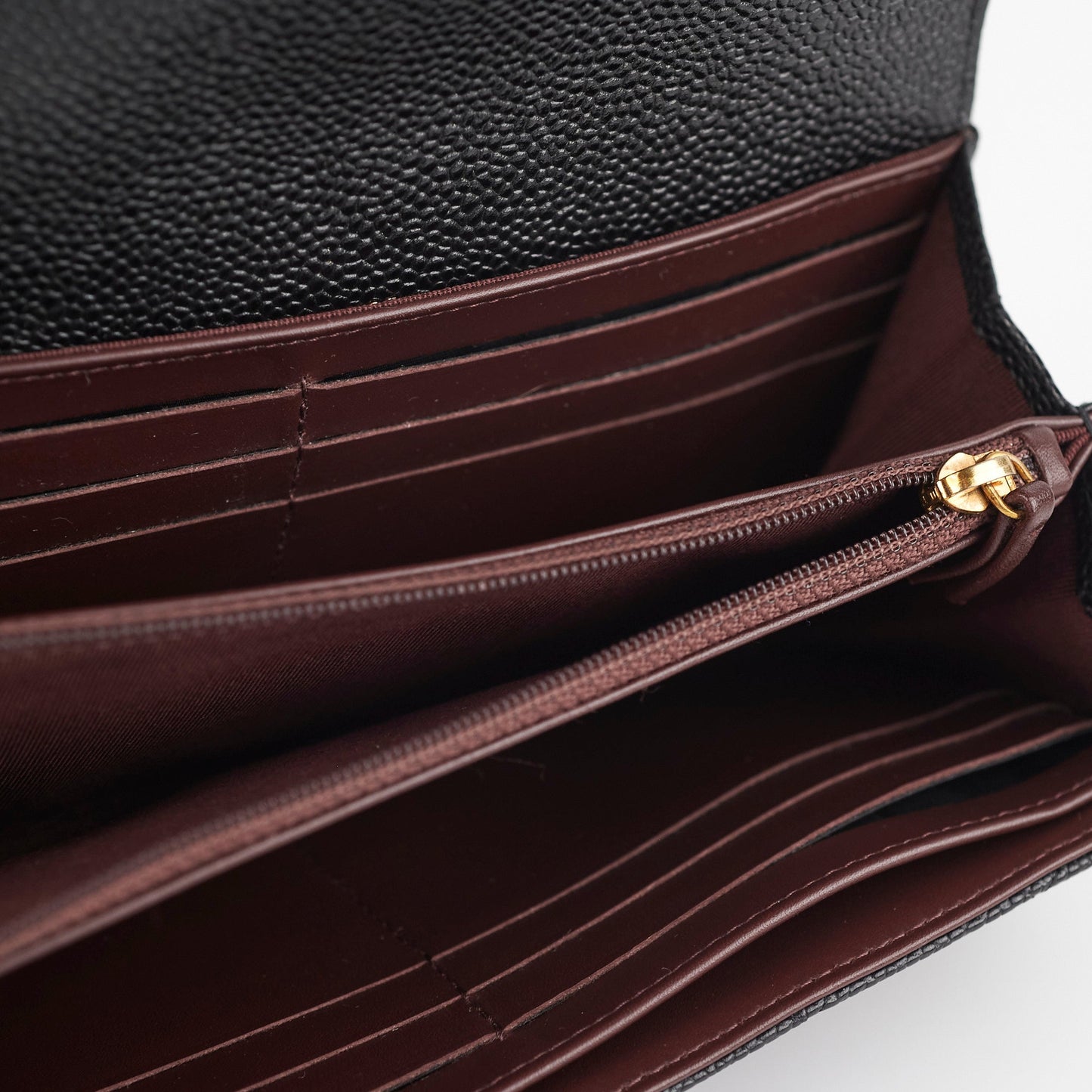 Chanel Long Caviar Black Wallet
