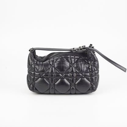 Christian Dior Diortravel Nomad Bag Pouch Calfskin Black