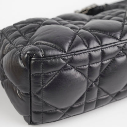 Christian Dior Diortravel Nomad Bag Pouch Calfskin Black