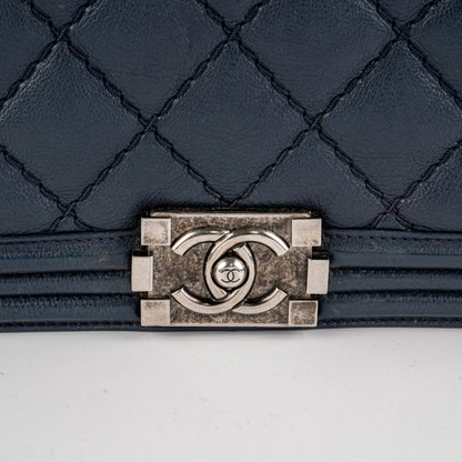 Chanel Boy New Medium lambskin Navy