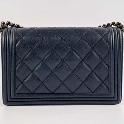 Chanel Boy New Medium lambskin Navy