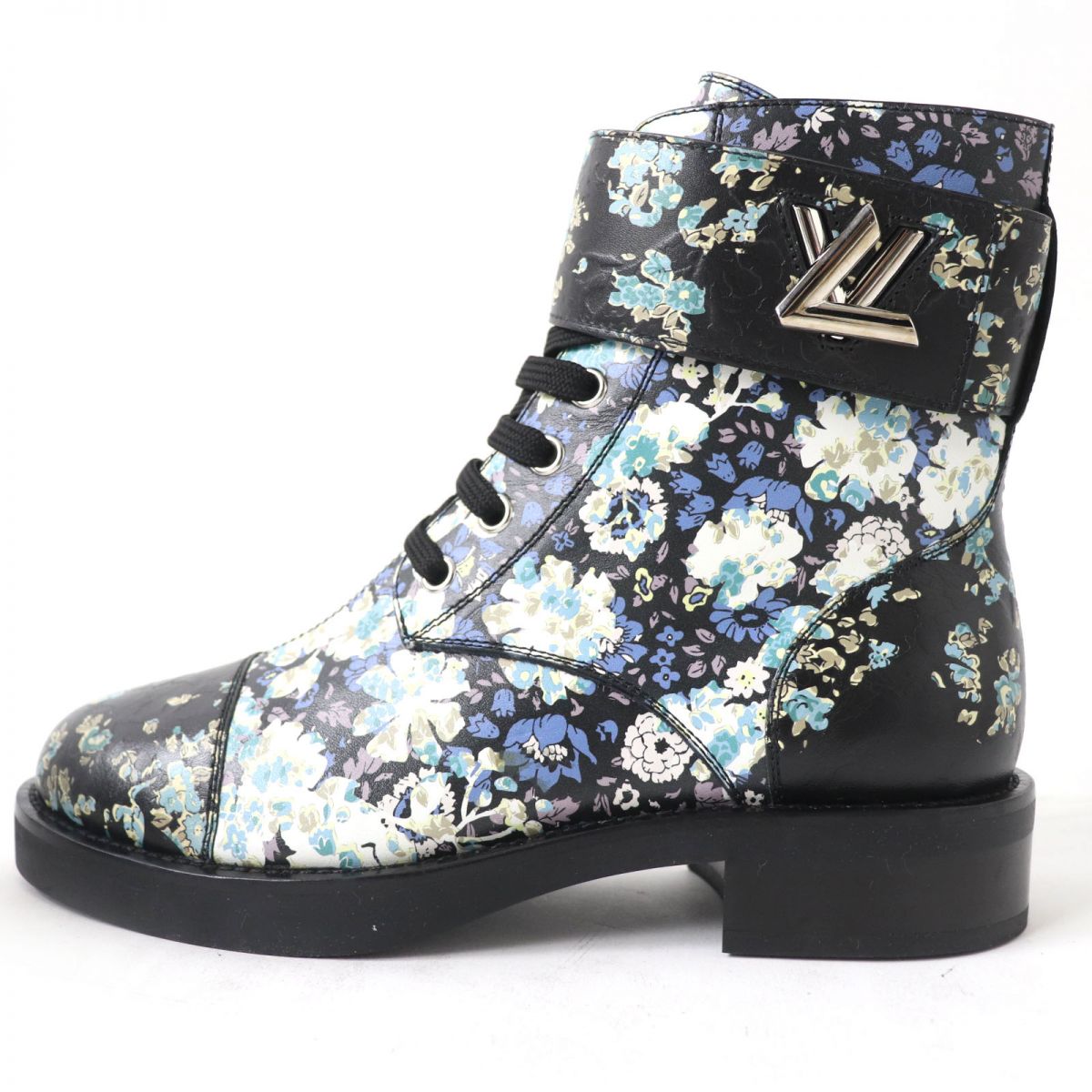 Louis Vuitton Floral Leather Short Boots 37