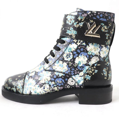 Louis Vuitton Floral Leather Short Boots 37