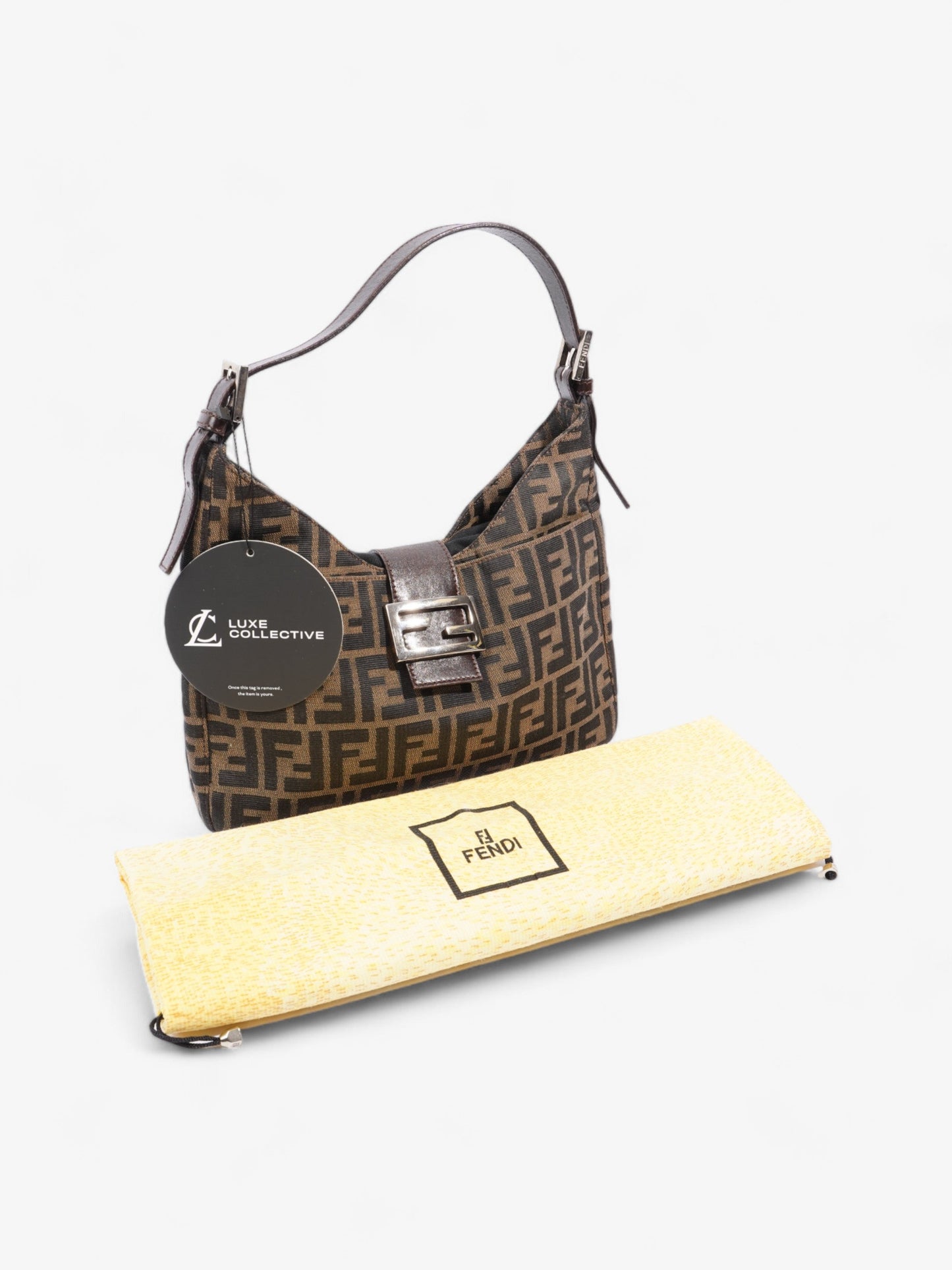 Fendi Mamma Baguette Brown Zucca Canvas