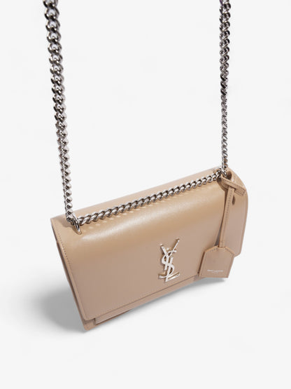 Saint Laurent Sunset Dark Beige Leather Medium