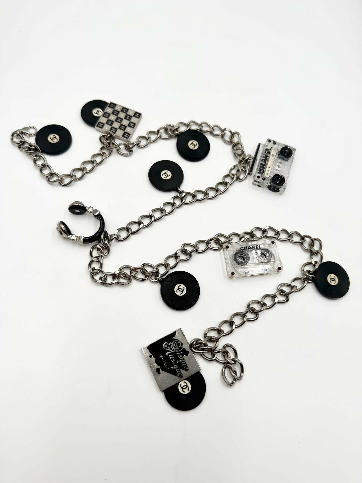 Chanel 2004 Music Motif Chain Necklace Belt