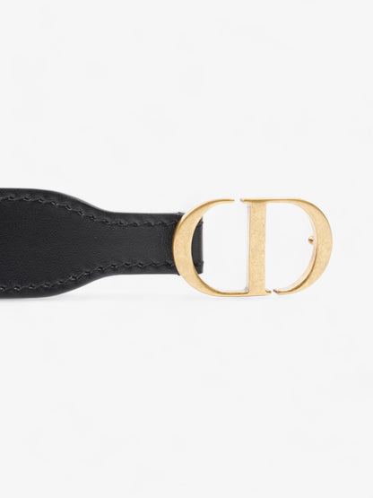 Christian Dior CD Belt Blue Oblique / Gold Canvas 80cm