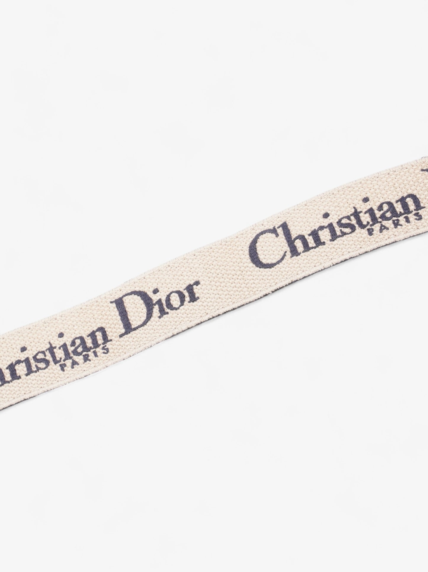 Christian Dior CD Belt Blue Oblique / Gold Canvas 80cm