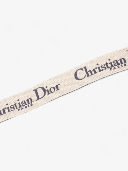 Christian Dior CD Belt Blue Oblique / Gold Canvas 80cm
