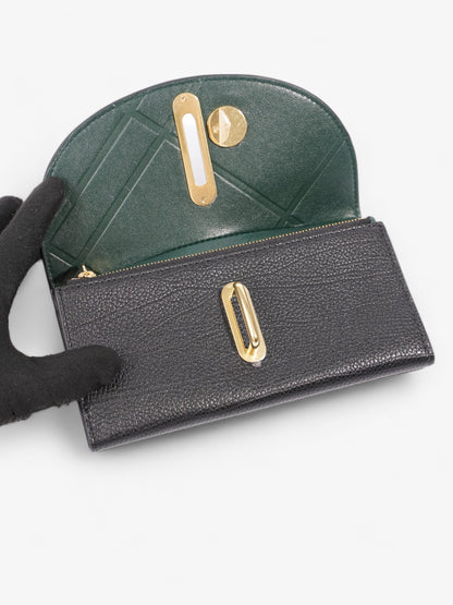 Burberry Rocking Horse Continental Wallet Black / Gold Calfskin Leather