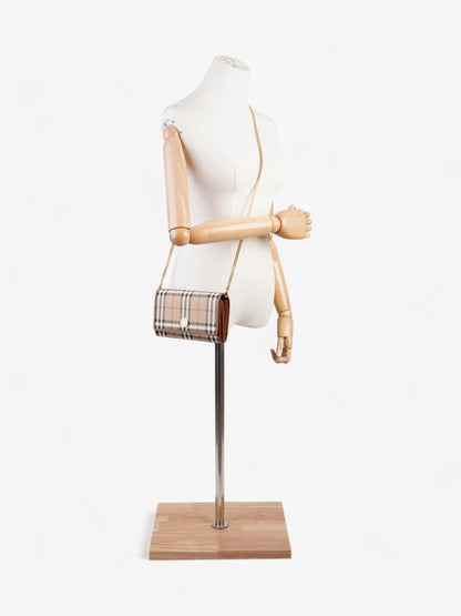 Burberry Wallet on chain Burberry Check Coated Canvas