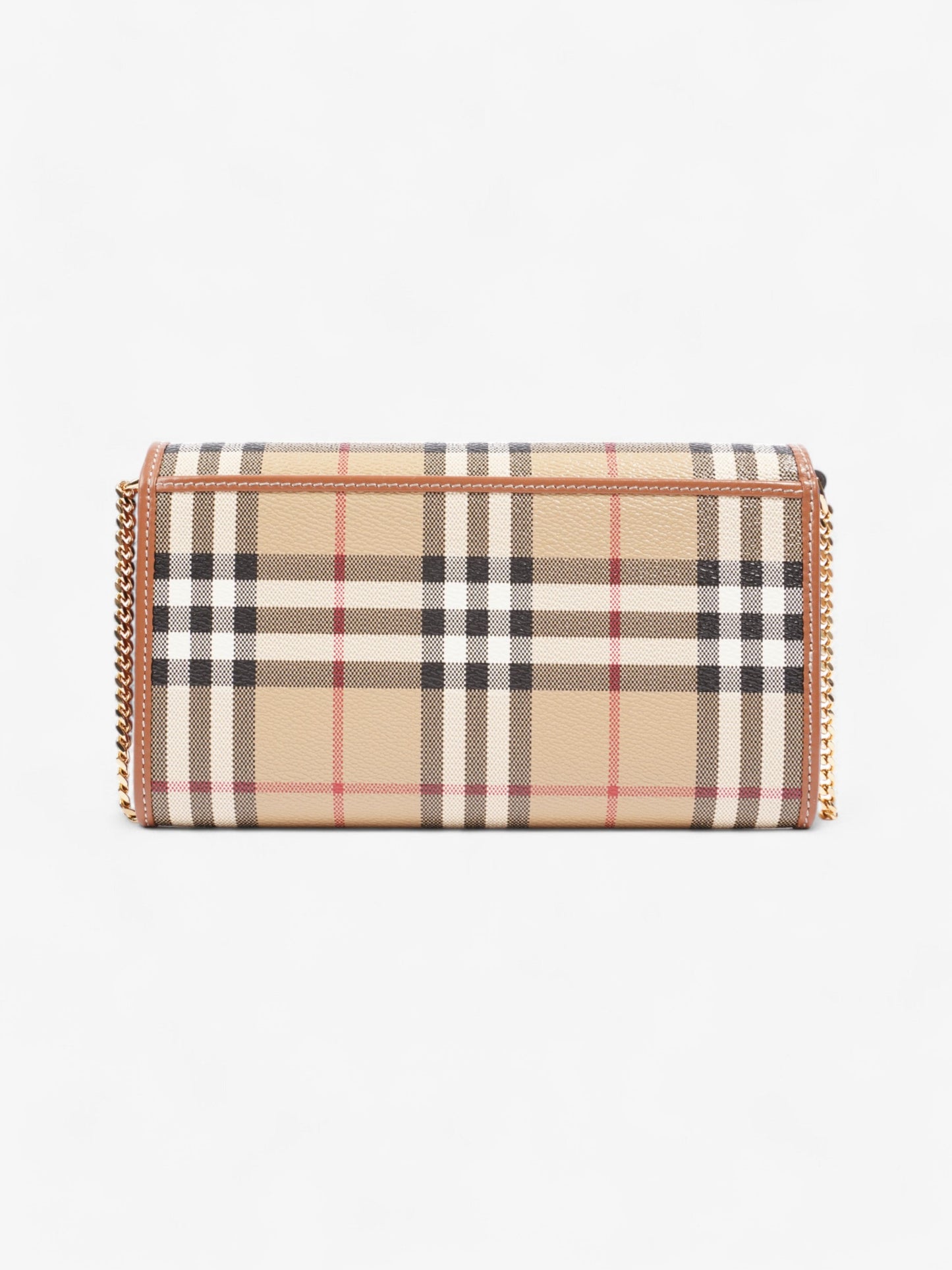 Burberry Wallet on chain Burberry Check Coated Canvas