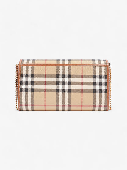 Burberry Wallet on chain Burberry Check Coated Canvas