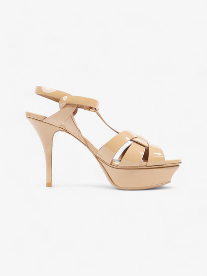 Saint Laurent Tribute 105cm Beige Patent Leather EU 36 UK 3
