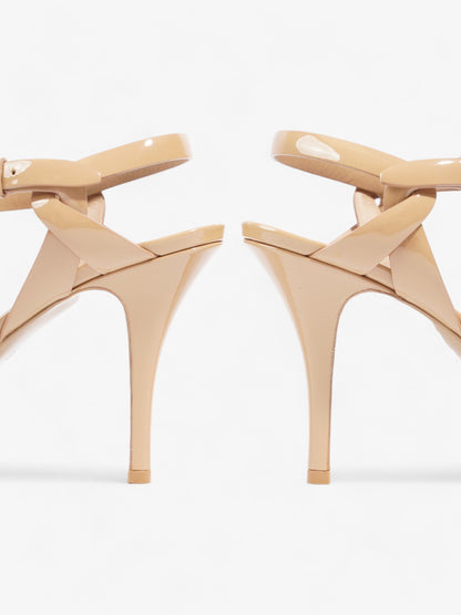 Saint Laurent Tribute 105cm Beige Patent Leather EU 36 UK 3