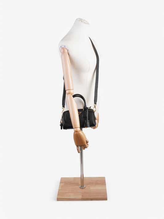 Prada Top Handle Bag Black Saffiano Leather
