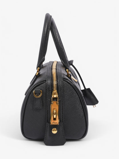 Prada Top Handle Bag Black Saffiano Leather