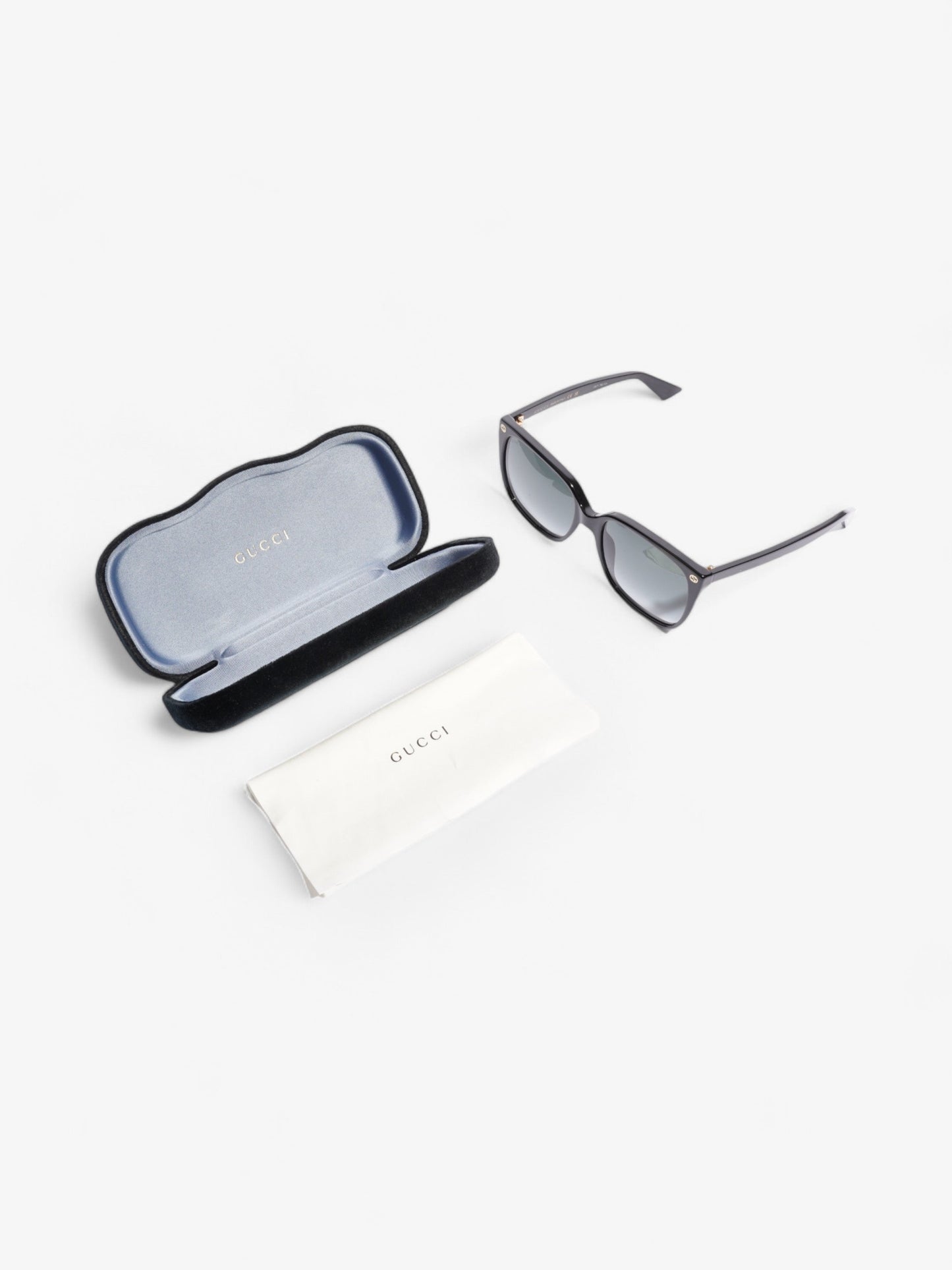 Gucci Interlocking G Sunglasses Black Acetate 140mm
