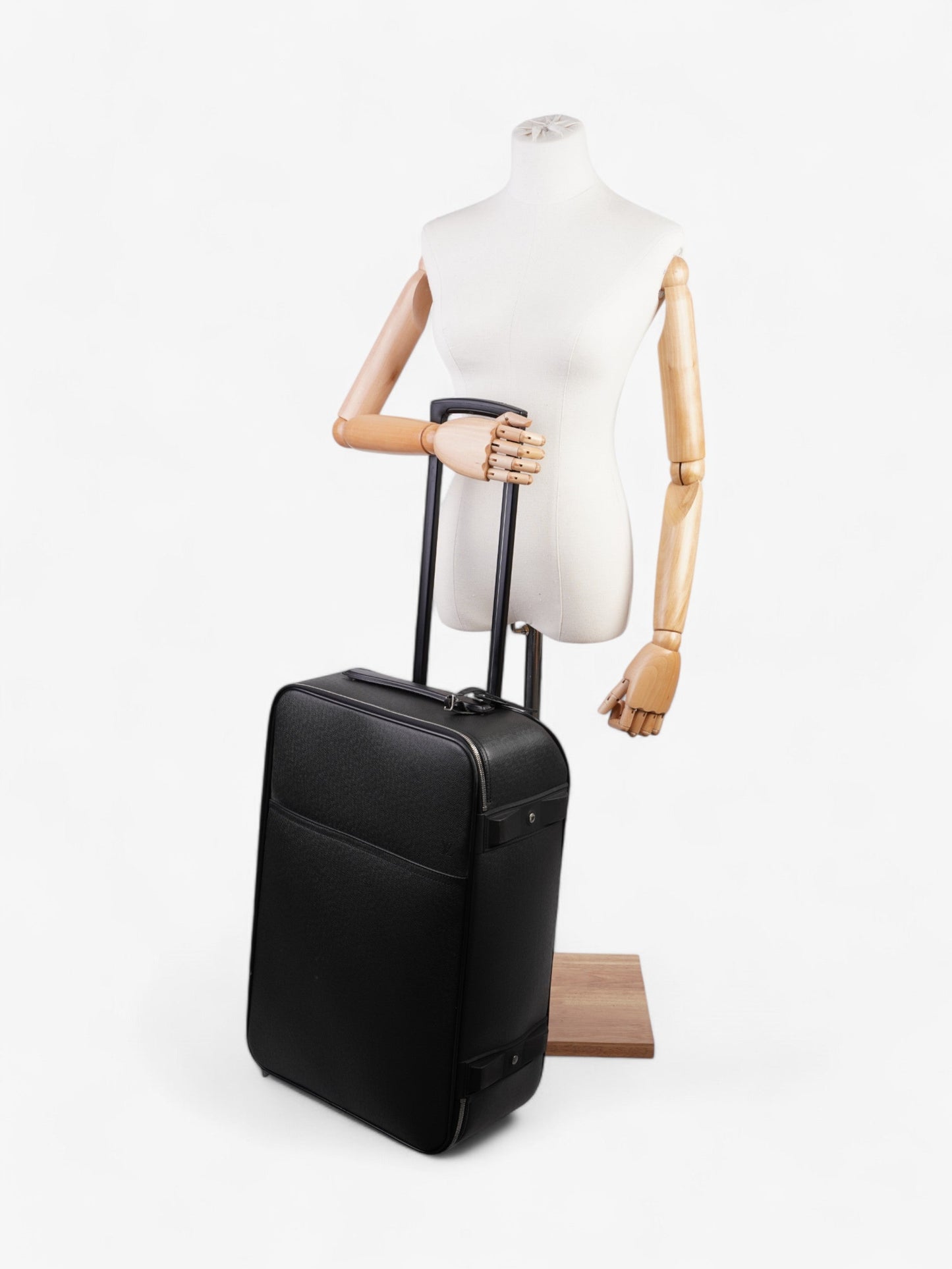 Louis Vuitton Pegase Luggage Black Taiga Leather