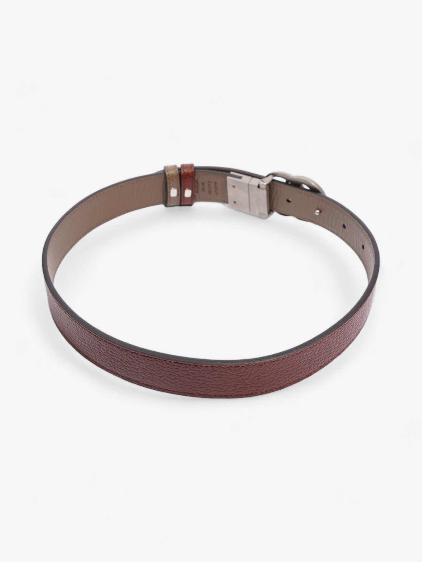 Gucci GG Marmont Reversible Belt Dark Brown  / Greyish Brown Leather 65cm 26"