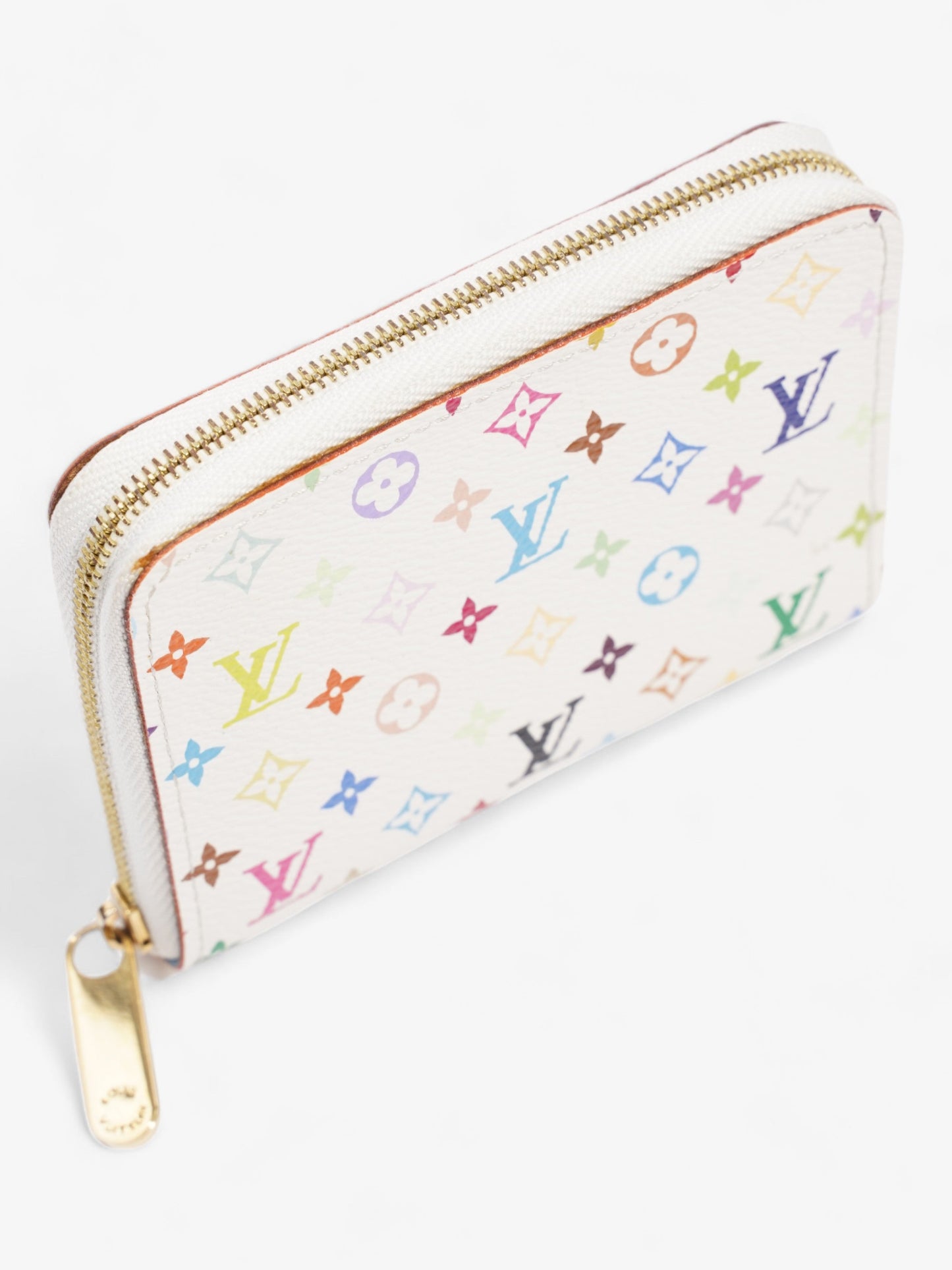 Louis Vuitton Takashi Murakami Zippy Coin Wallet White / Monogram Multicolour Calfskin Leather