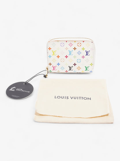 Louis Vuitton Takashi Murakami Zippy Coin Wallet White / Monogram Multicolour Calfskin Leather