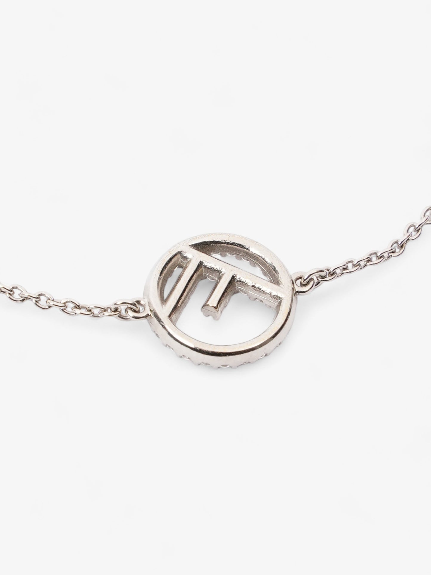 Fendi F is Fendi Bracelet Silver Base Metal Large