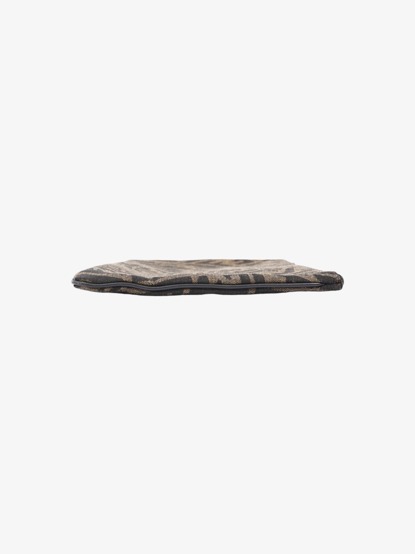 Fendi FF Vertigo Pouch Black / Tobacco Canvas